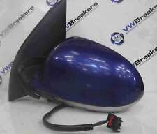 Volkswagen Golf MK5 2003-2009 Passenger NSF Wing Mirror Blue LC5J